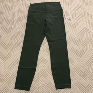 Lululemon Olive Wonder Under High Rise 7/8 Tight